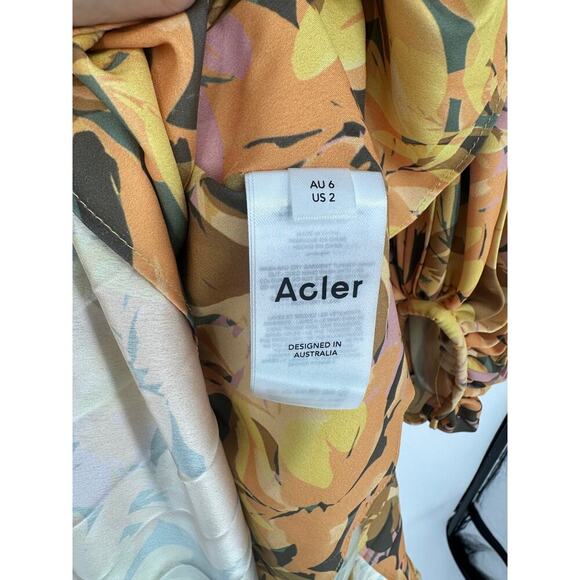 NWT Acler Palms Dress Kaleidoscope Floral - Picture 9 of 9